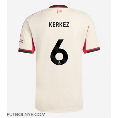 Camiseta Liverpool Milos Kerkez #6 Visitante Equipación 2025-26 manga corta Camiseta Liverpool Milos Kerkez #6 Visitante Equipación 2025-26 manga corta